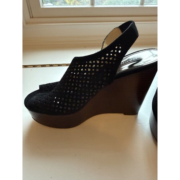 Coach Chasity Black Platform Heel Perforated Mesh Size Women's 6 NEW [jb] - Picture 6 of 15